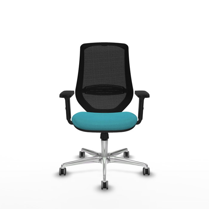 PIQUERAS Y CRESPO Silla de oficina Mardos con mecanismo Sincro, Turquesa y Negro PIQUERAS Y CRESPO Silla de oficina Mardos con mecanismo Sincro, Turquesa y Negro