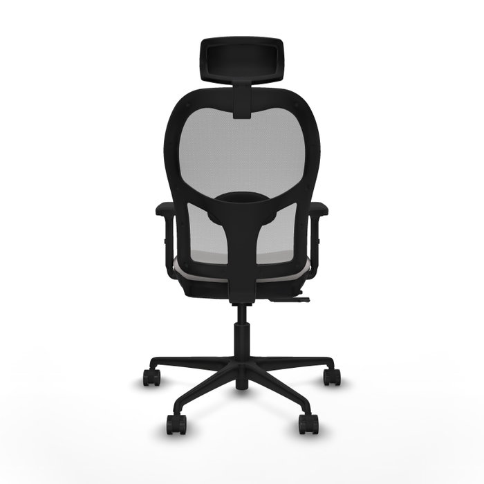 PIQUERAS Y CRESPO Silla de oficina Jorquera con mecanismo Sincro/Traslack Blanco y Gris PIQUERAS Y CRESPO Silla de oficina Jorquera con mecanismo Sincro/Traslack Blanco y Gris