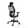 PIQUERAS Y CRESPO Silla de oficina Jorquera con mecanismo Sincro/Traslack Blanco y Gris