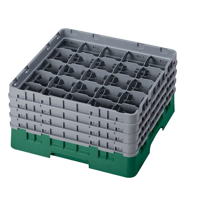 CAMBRO Cesta de lavado 25 comp. 4 alturas Verde Sherwood CAMBRO Cesta de lavado 25 comp. 4 alturas Verde Sherwood