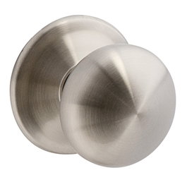 HERRAJES ALK Pomo fijo de puerta de entrada, acero inoxidable, mate, 70 mm