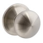 HERRAJES ALK Pomo fijo de puerta de entrada, acero inoxidable, mate, 70 mm
