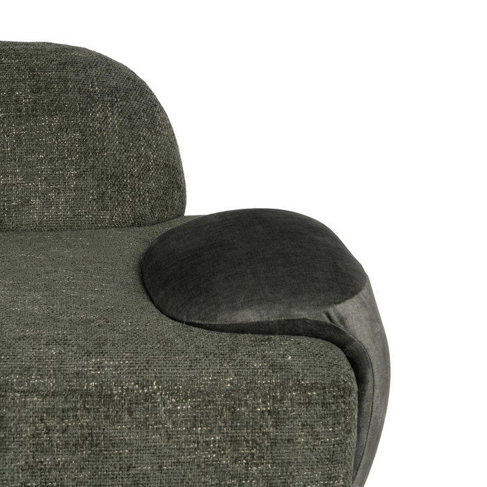 Sofá Verde Tejido Salón 222 X 92 X 70 cm