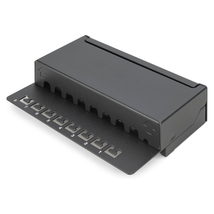 Digitus Patch Panel 1HE 8-Port Cat6 Apantallado Negro