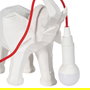 Lámpara Mesa Elefante Blanco Poliresina 27 X 13 X 24,50 cm