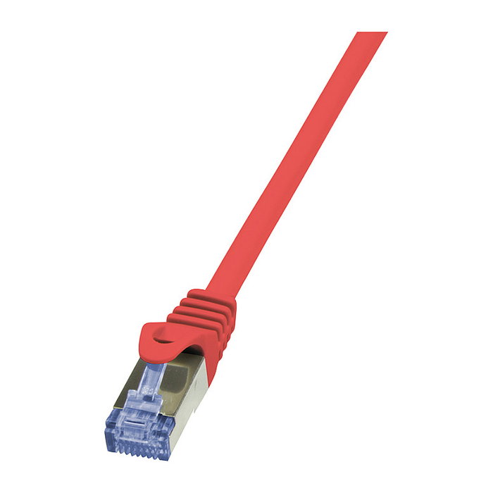 LogiLink Patch Cable Cat.6A S/FTP PrimeLine rojo 0,25m LogiLink Patch Cable Cat.6A S/FTP PrimeLine rojo 0,25m