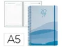 Liderpapel Agenda de oficina 2027 día por página A5 azul espiral