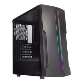 Xilence Caja PC Midi Tower XG121 BLADE X512.RGB Negra con Iluminación RGB
