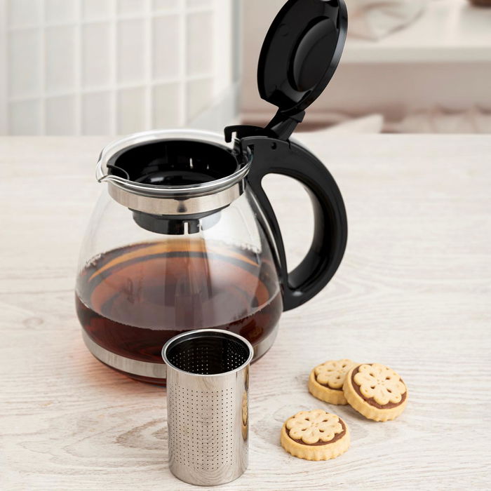 Tetera Vidrio Filtro Inox Serenia Quid 1,5 L