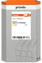 Prindo PRIET40D4 Classic XL Cartucho de tinta amarillo 50ml