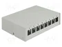 DeLOCK Panel de conexiones Keystone de 8 puertos gris de metal