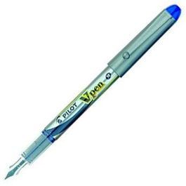 Pilot Pluma Desechable Vpen Silver Azul (Set de 12) (Set de 12)