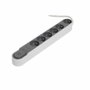 Chacon Bloque Supresor de Sobretensiones con Interruptor - 6 Enchufes, 16A, Gris