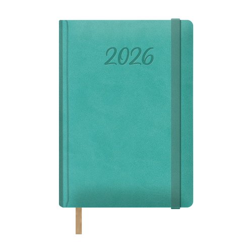 Dohe Samba Agenda Anual 2026 Verde Menta con Tapa de Polipiel y Cierre de Goma Dohe Samba Agenda Anual 2026 Verde Menta con Tapa de Polipiel y Cierre de Goma