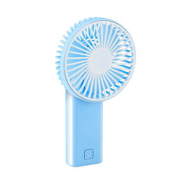 Lifetime Mini Ventilador de Mano Portátil con Cabezal Multiposición, Azul, Alimentación 2x Pilas AA (no Incluidas)