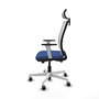 PIQUERAS Y CRESPO Silla de oficina Haches Azul marino y Blanco