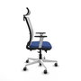 PIQUERAS Y CRESPO Silla de oficina Haches Azul marino y Blanco
