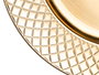Giftdecor Portavelas Rombos Dorado 33 cm (33x33x3 cm) (Set de 24)