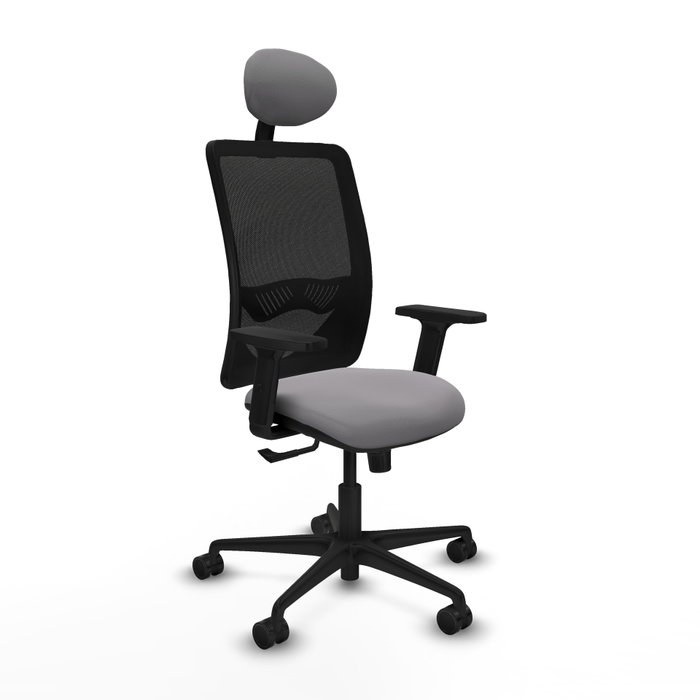 PIQUERAS Y CRESPO Silla de oficina Zulema con mecanismo Sincro, Gris y Negro PIQUERAS Y CRESPO Silla de oficina Zulema con mecanismo Sincro, Gris y Negro