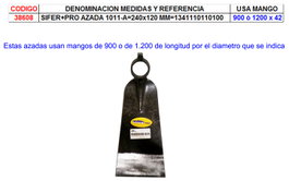 SIFER SIFER+PRO AZADA 1011-A 240x120 MM