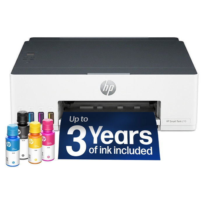 HP Smart Tank 210 Impresora Inalámbrica Color Blanco y Gris