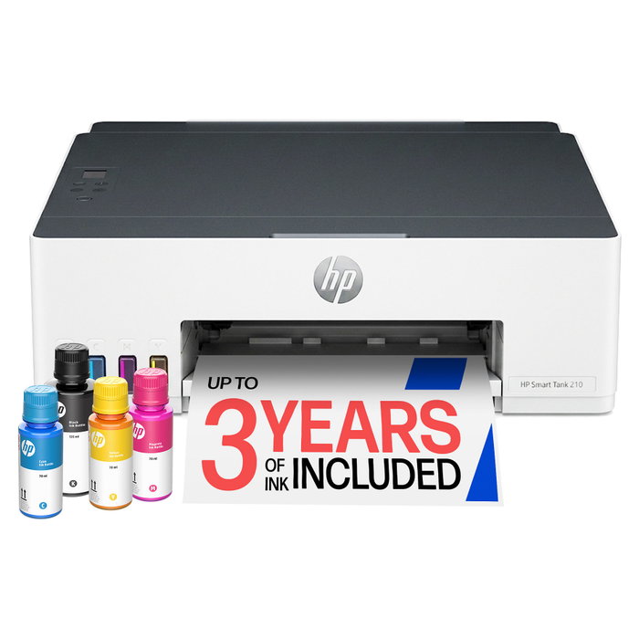 HP Smart Tank 210 Impresora Inalámbrica Color Blanco y Gris