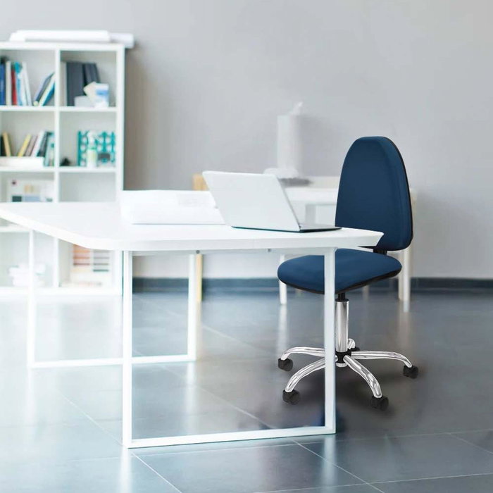 PIQUERAS Y CRESPO Silla de oficina Aýna azul sin brazos PIQUERAS Y CRESPO Silla de oficina Aýna azul sin brazos