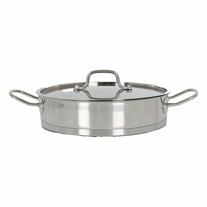 Quttin Cacerola Baja con Tapa de Acero Inoxidable 24cm 2.2L
