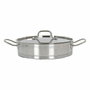 Quttin Cacerola Baja con Tapa de Acero Inoxidable 24cm 2.2L