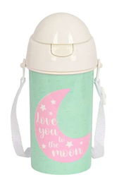 Safta Botella portaliquidos Blackfit8 Moon 500 ml con Pajita Automática 195x73x73 mm