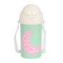 Safta Botella Blackfit8 Moon con apertura automática y pajita de 500 ml