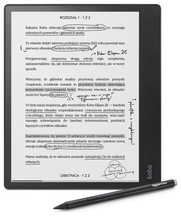Kobo Elipsa 2E con Stylus, 32 GB, Negro Kobo Elipsa 2E con Stylus, 32 GB, Negro
