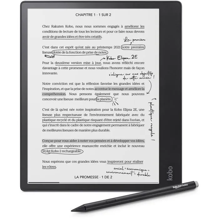 Kobo Elipsa 2e Ebook - Negro 0681495008704 Kobo Elipsa 2e Ebook - Negro 0681495008704