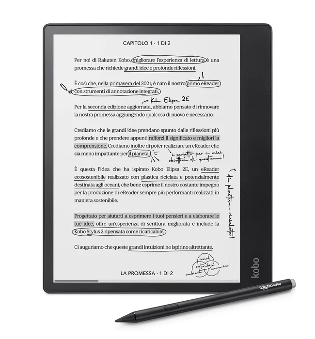 Kobo Elipsa 2E Lector de E-book Pantalla Táctil 32 GB Negro