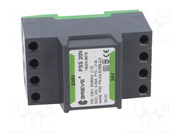 BREVE TUFVASSONS PSS20N Transformador de red 230VAC a 24V 20VA