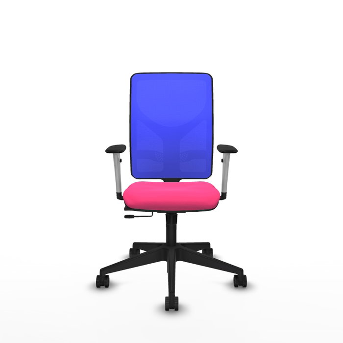 PIQUERAS Y CRESPO Silla de oficina Motilla Rosa y Azul