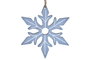 DKD Home Decor Decoración Colgante Navidad Moderna Azul Verde Blanco 8 x 1.5 x 21 cm Set de 3
