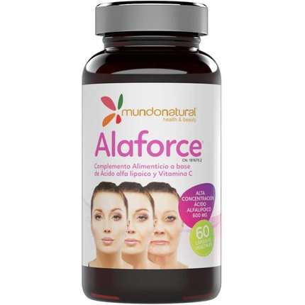 MUNDO NATURAL Alaforce 600mg 60 cápsulas