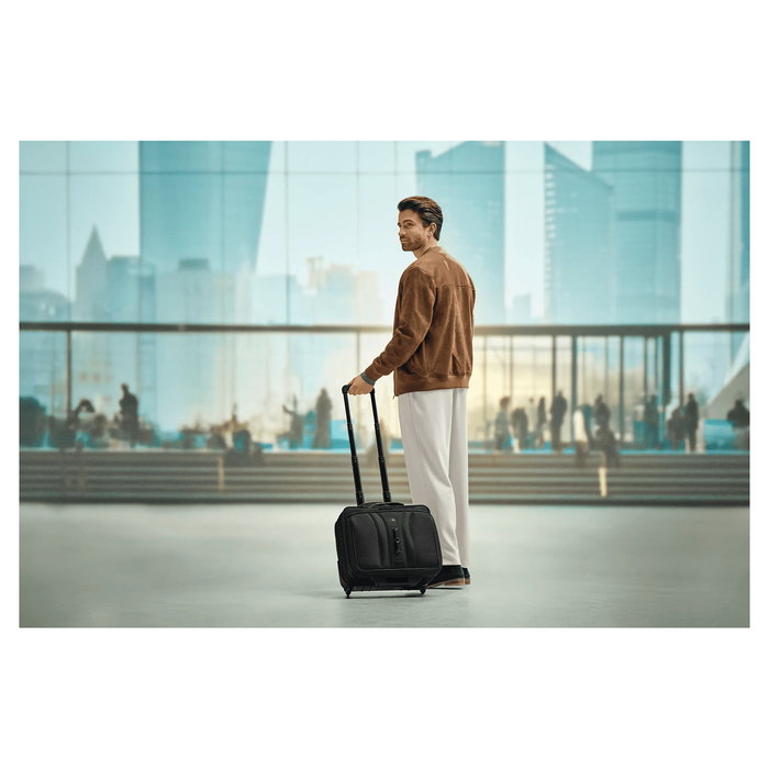 Wenger Legacy Black Series Bandolera para portátil de 15.6 pulgadas con bolsillo para tableta Negro