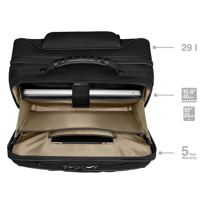 Wenger Legacy Black Series Bandolera para portátil de 15.6 pulgadas con bolsillo para tableta Negro