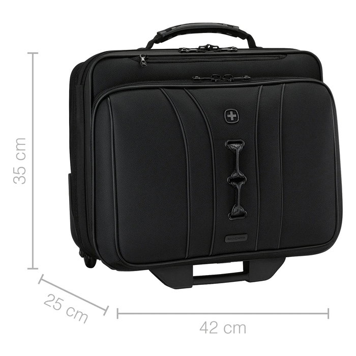 Wenger Legacy Black Series Bandolera para portátil de 15.6 pulgadas con bolsillo para tableta Negro