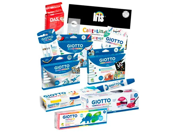 Giotto Lote Vuelta al Cole 2021 para Manualidades y Arte: Incluye Plastilina, Rotuladores Decor, Metálicos, Textil, Témperas y Pintura de Dedos.