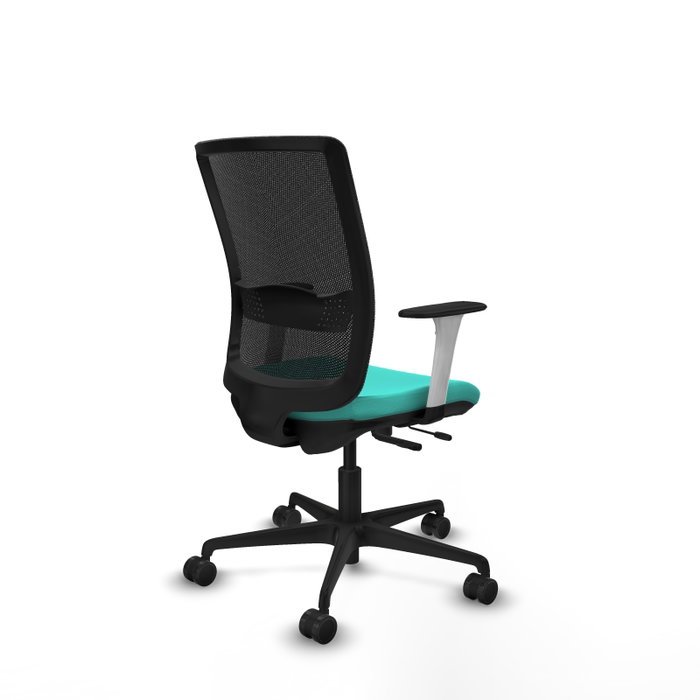 PIQUERAS Y CRESPO Silla de oficina Haches con mecanismo Sincro/Traslack, Turquesa y Negro PIQUERAS Y CRESPO Silla de oficina Haches con mecanismo Sincro/Traslack, Turquesa y Negro