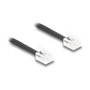 DeLOCK 90202 Cable telefónico en espiral RJ11 a RJ11 de 2 m, negro