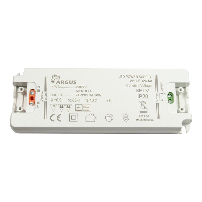 Inter-Tech LED24-50 Transformador LED 50W 24V 2100mA IP20