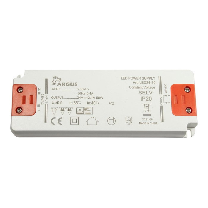 Inter-Tech LED24-50 Transformador LED 50W 24V 2100mA IP20