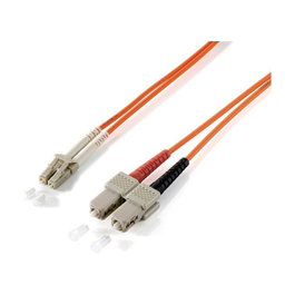 Equip Cable de Fibra Óptica LC/SC OM1 1m Naranja