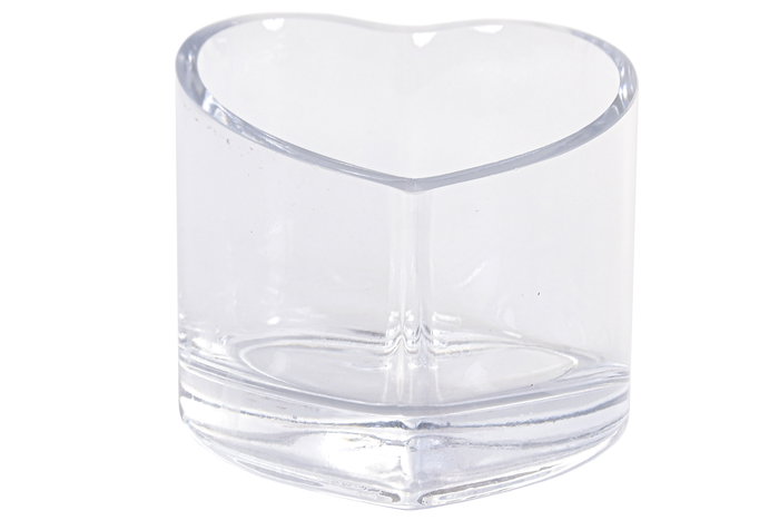 DKD Home Decor Portavela Transparente Cristal 12 x 10 x 12 cm (12 Unidades)