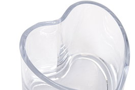 DKD Home Decor Portavela Transparente Cristal 12 x 10 x 12 cm (12 Unidades)