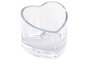 DKD Home Decor Portavelas de Cristal Corazón Transparente 12x12x10 cm